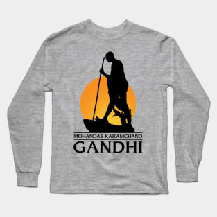 Mahatma Gandhi Father of the Nation Long Sleeve T-Shirt